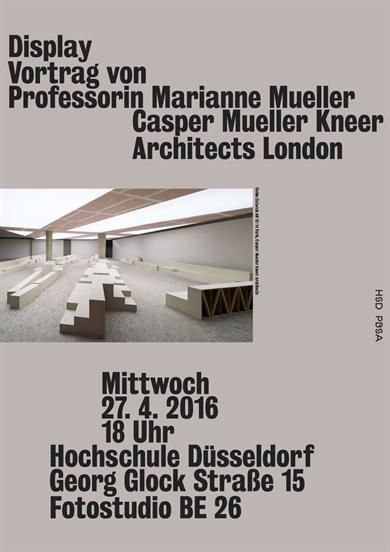 Vortrag "Marianne Mueller: Display" Plakat