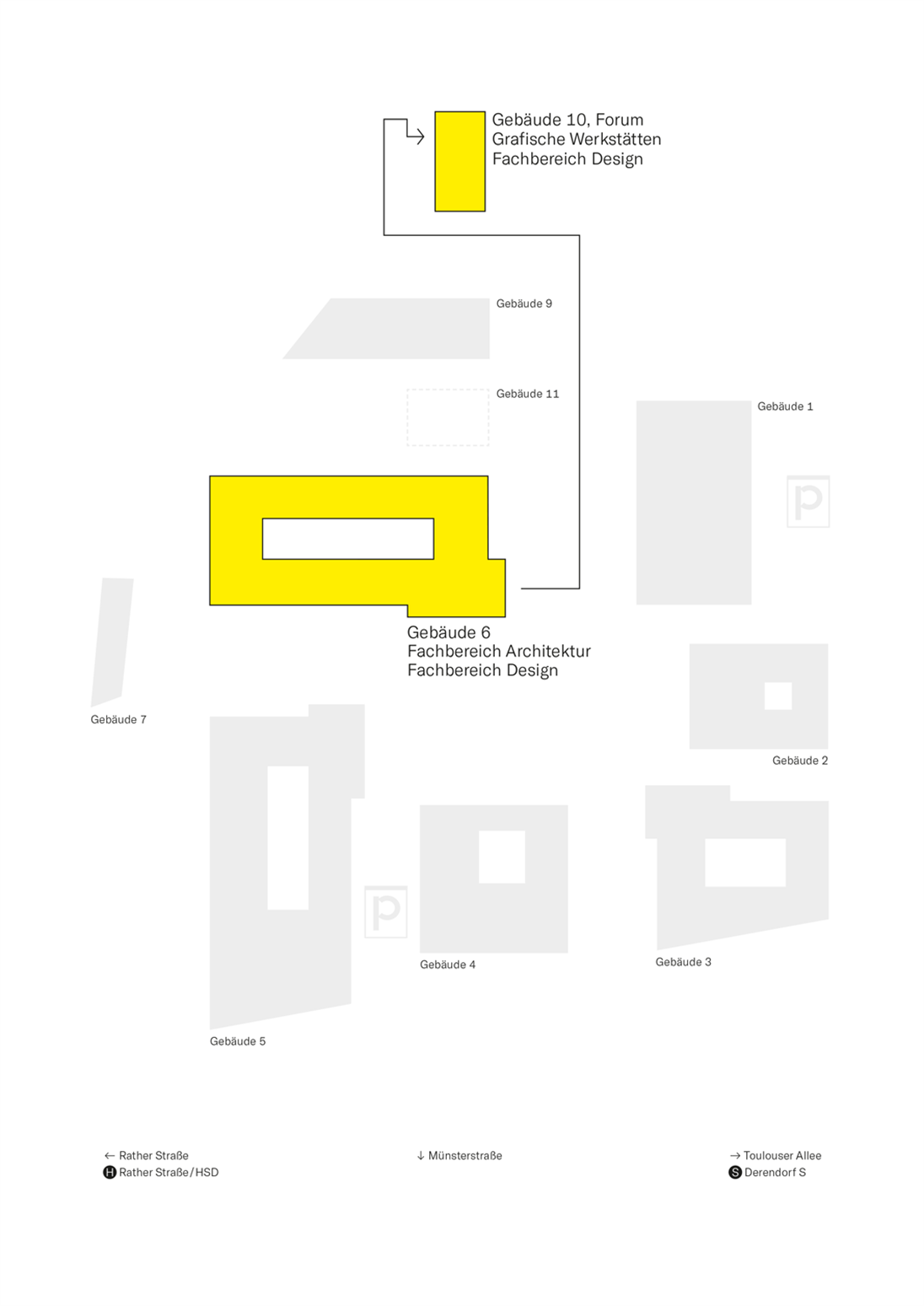 Lageplan Gebäude 10