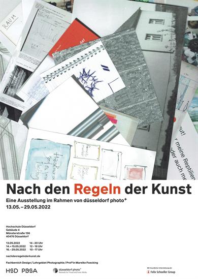 Poster of " Nach den Regeln der Kunst". An exhibition as part of düsseldorf photo+.