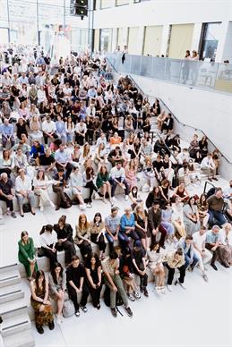 A view of the audience at the award ceremony.