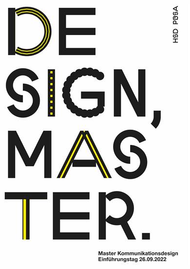 Poster for the introduction MA Communication Design.