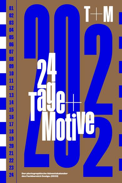 Poster for the photographic Advent calendar of the Design Department.