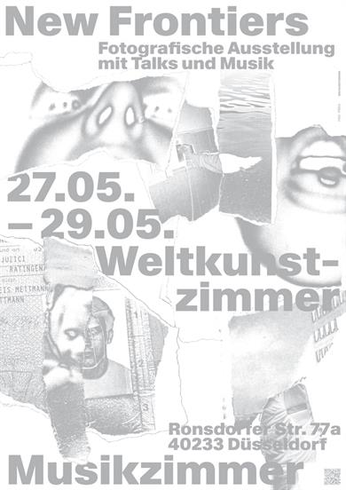 Poster for the photographic exhibition New Frontiers.