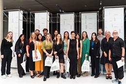 Group photo of the graduates of the Bachelor Retail Design program.