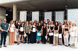 Group photo of graduates with nomination for the 2023 Peter Behrens Award.