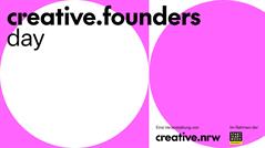 Banner für den creative founders day.
