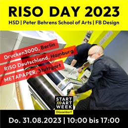 Poster for the Riso Day 2023 on 31.08.2023.