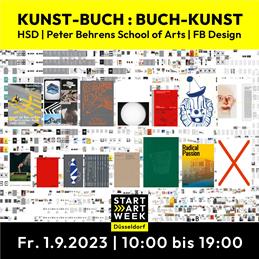 Poster for the event "Art-Book : Book-Art" on September 1, 2023.