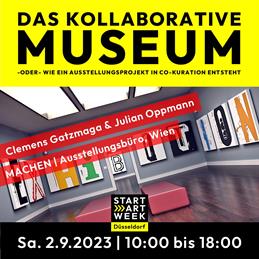 Poster for the event "The Collaborative Museum" on September 2, 2023.