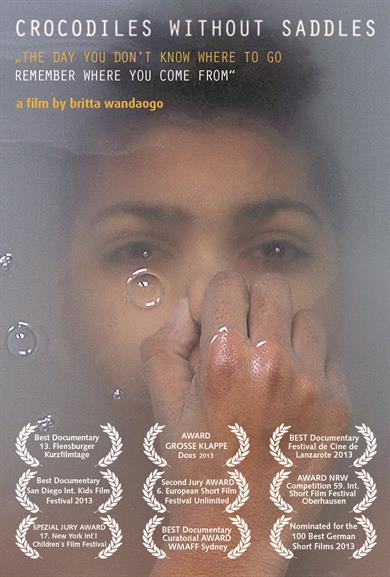 Movie poster for the film "Krokodile ohne Sattel" ("Crocodiles without saddles").