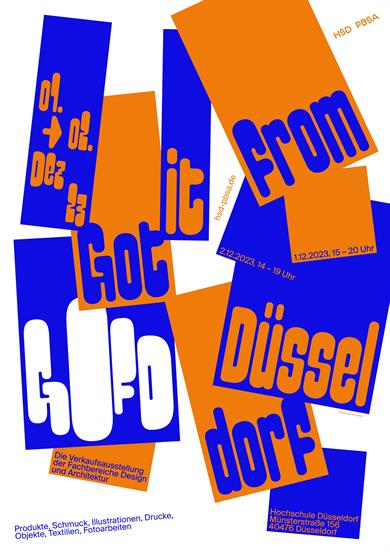 Poster for the Got It From Düsseldorf sales exhibition on December 01 and 02, 2023.