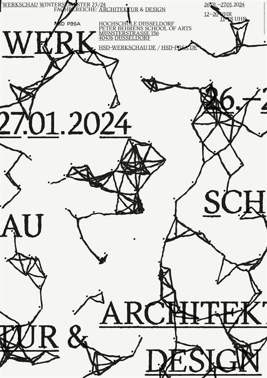 Poster for the exhibition of the winter semester 2023/24.