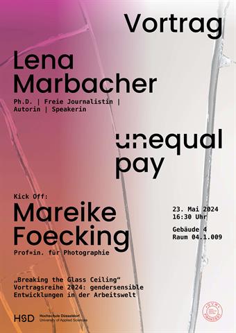 Plakat zum Vortrag "(un)equal pay"