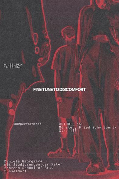 Plakat zur Veranstaltung "Fine tune to Discomfort"
