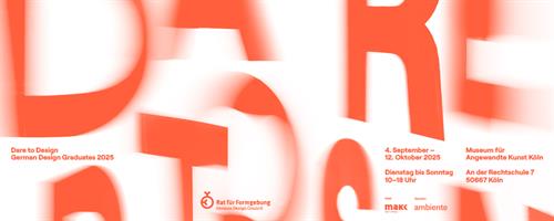 Einladung zur Eröffnung der German Design Graduates 2025