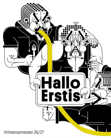 Poster für die Esrtiwoche des Fachbereich Design 2026